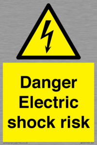 Danger Electric shock risk